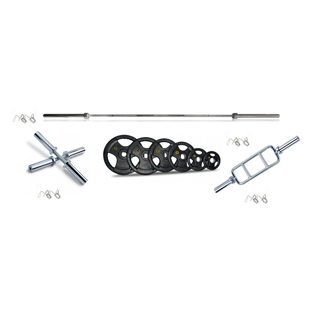 Trojan 135 Kg Olympic Weights Barbells & D/Bells Weights Pak